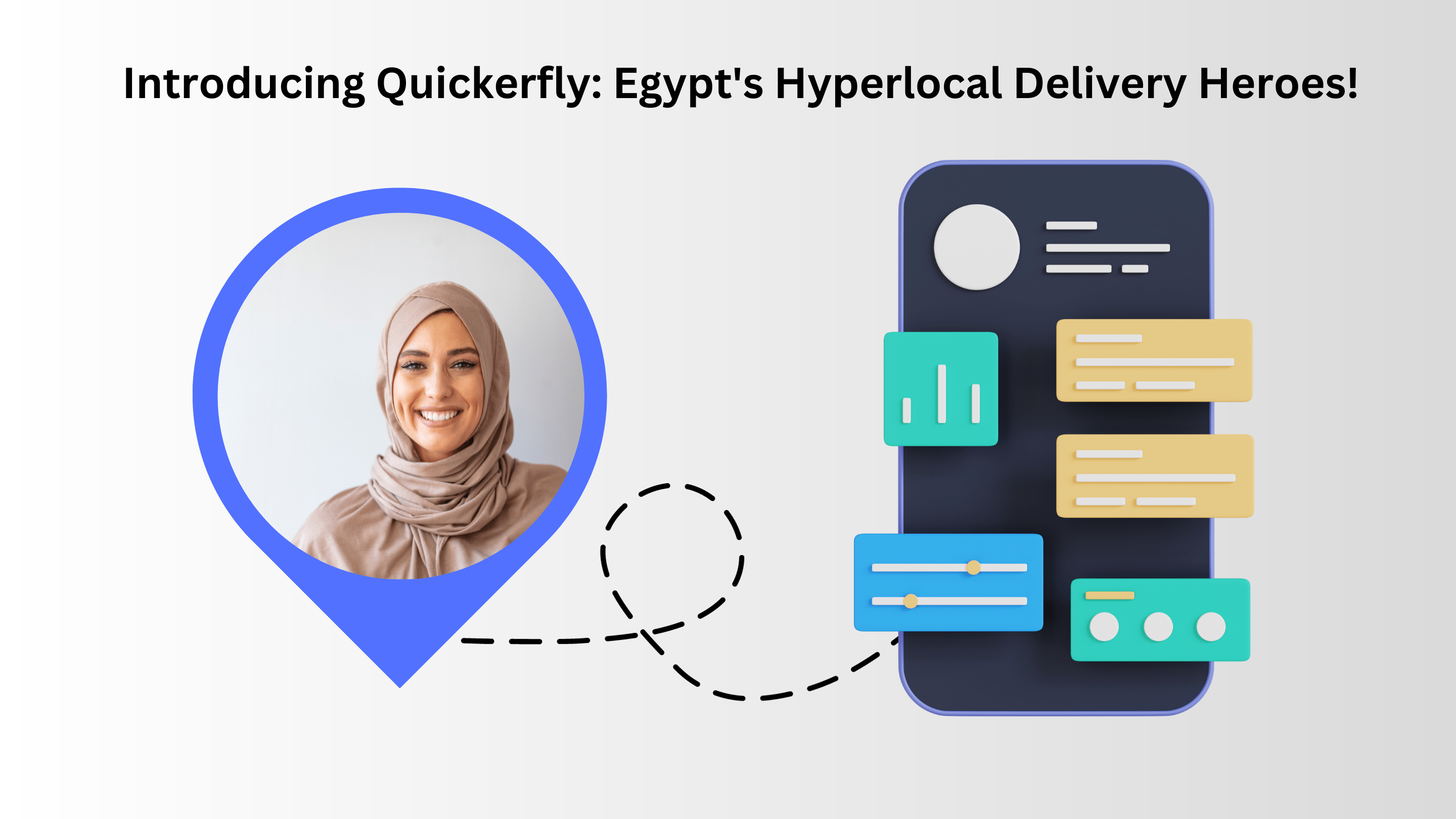 an image about how Quickerfly is Egypt's Hyperlocal Delivery Heroes